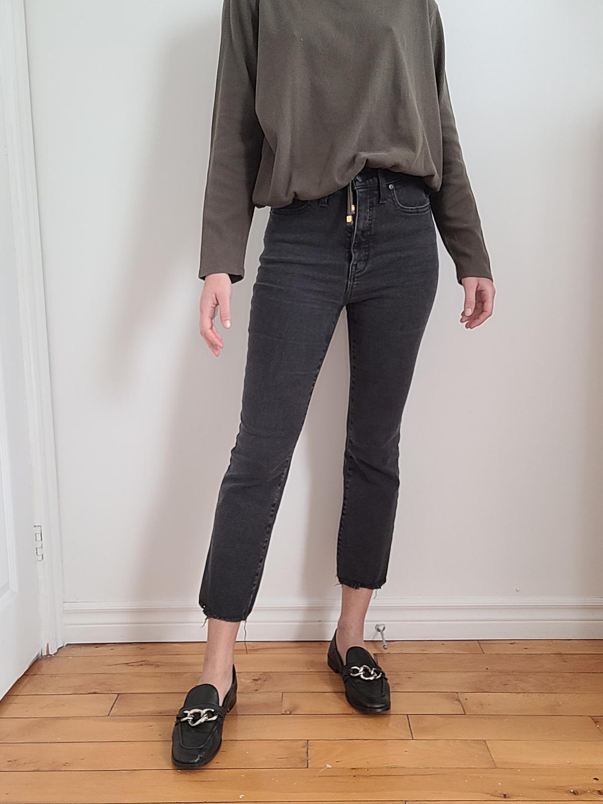 Photo of Jeans anthracite Madewell taille haute